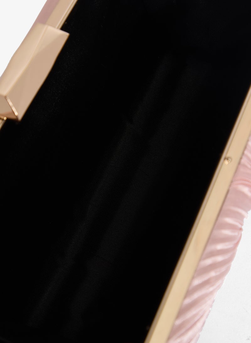 Ella Limited Edition Textured Clutch With Gold Accent - Image 4